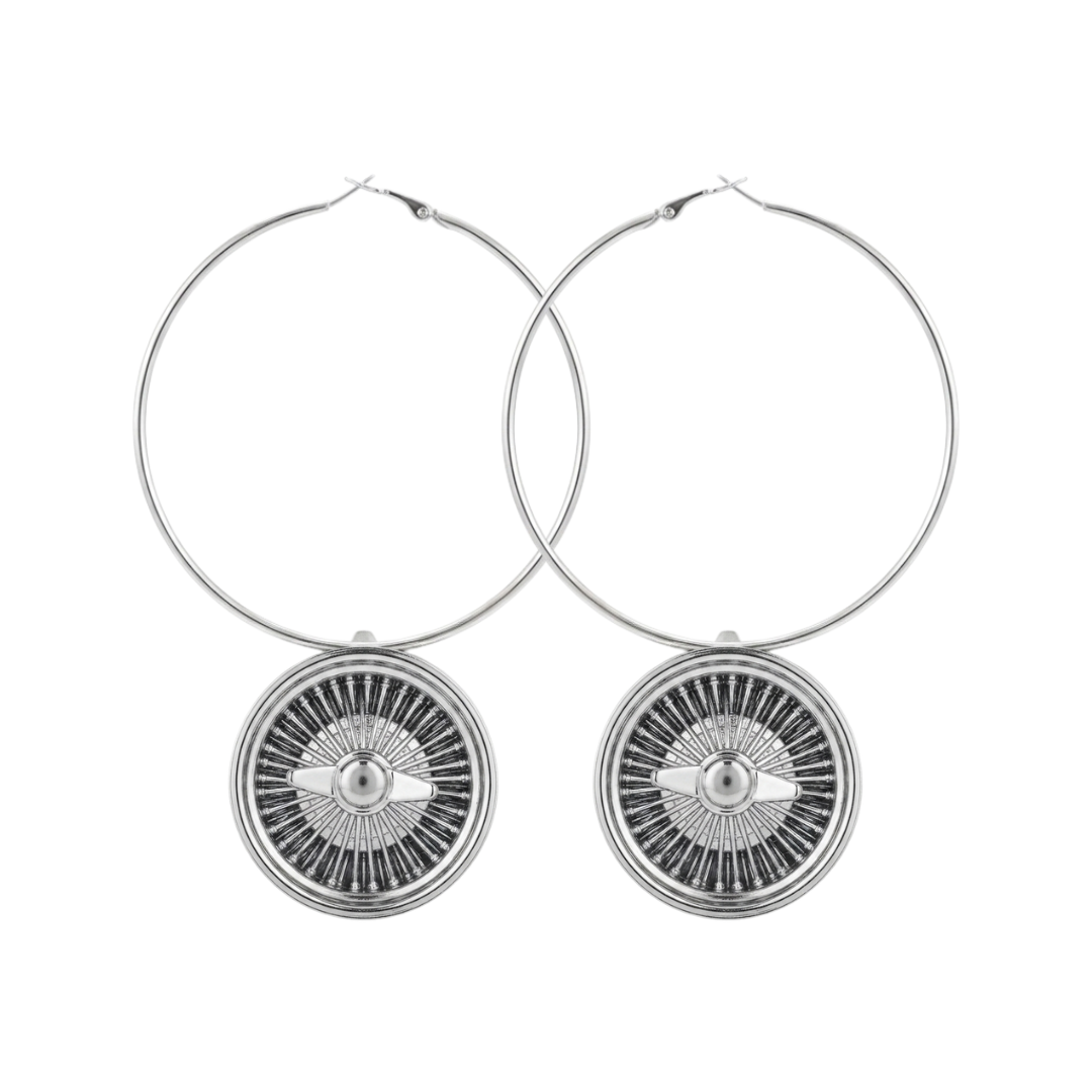 Wire Wheel Hoops (Chrome)