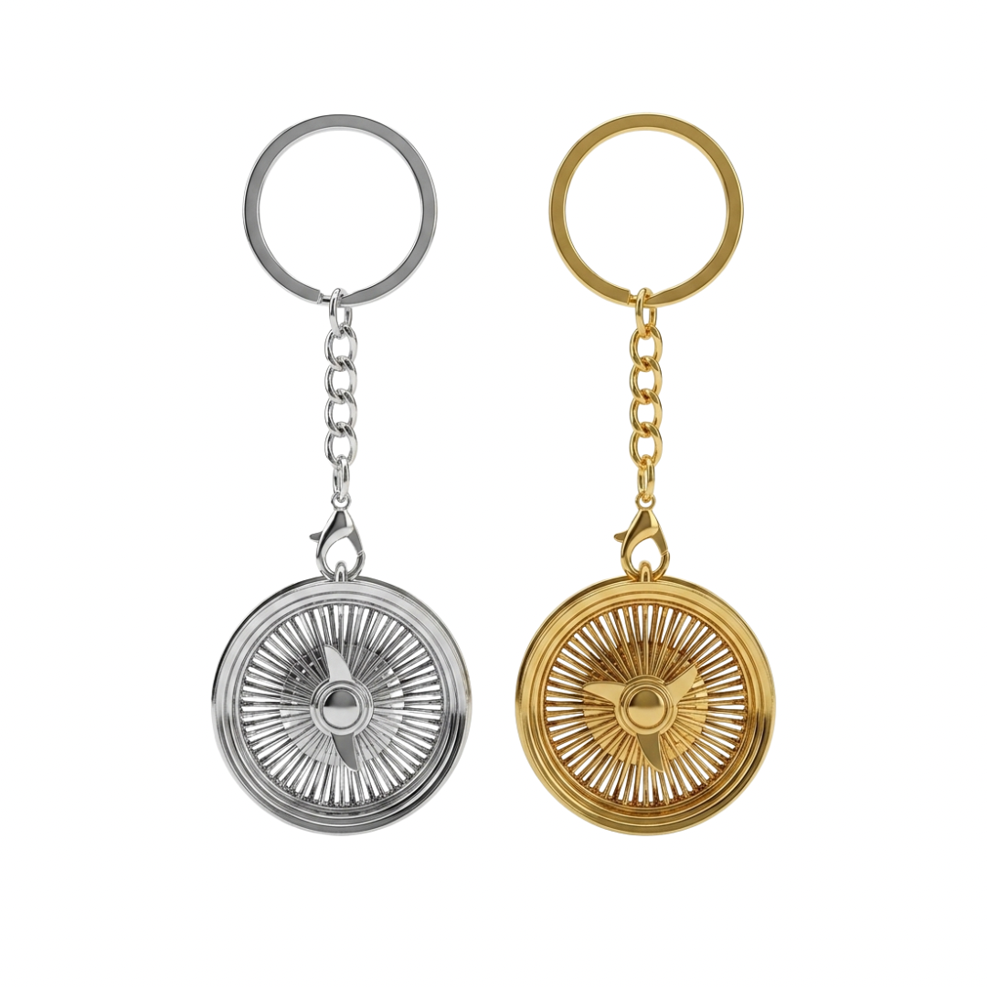 Wire Wheel Keychain