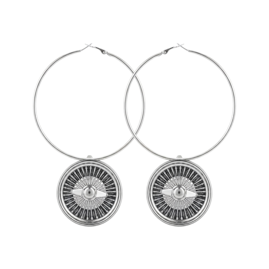 Wire Wheel Hoops (Chrome)